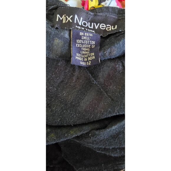 VTG. Skirt Artsy Paint Splash Pattern Skirt Size 12 - Picture 7 of 7